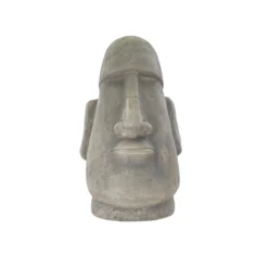Terrastyle Grey Easter Island Head Garden Ornament (H)41.5cm -Gardens and Outdoor terrastyle grey easter island head garden ornament h 41 5cm5021346520200 36c bq