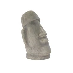 Terrastyle Grey Easter Island Head Garden Ornament (H)41.5cm -Gardens and Outdoor terrastyle grey easter island head garden ornament h 41 5cm5021346520200 37c bq