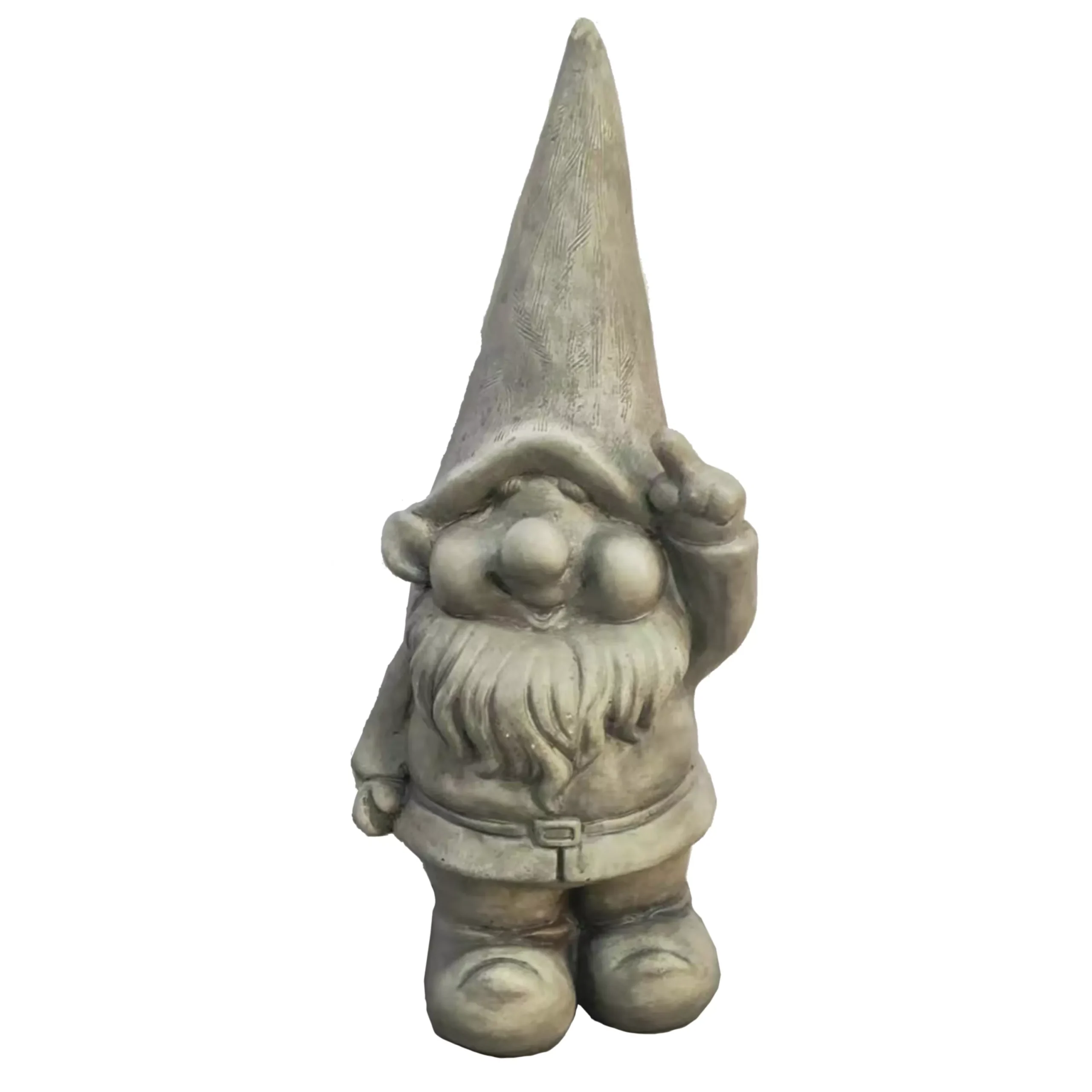 Terrastyle Grey Gnome Garden Ornament (H)44.5cm 3 Terrastyle Grey Gnome Garden Ornament (H)44.5cm - Image 2