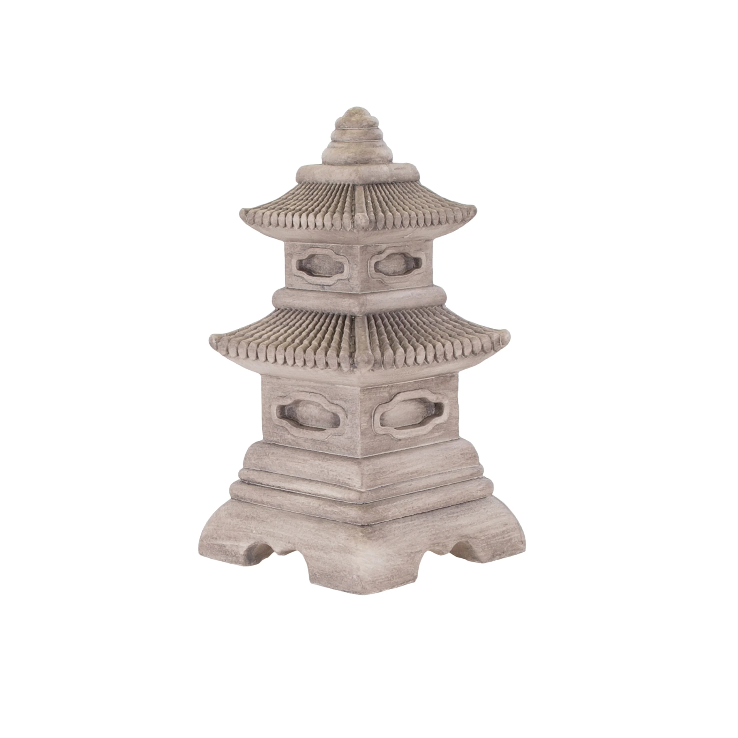 Terrastyle Off-white Temple Garden Ornament (H)44cm 3 Terrastyle Off-white Temple Garden Ornament (H)44cm