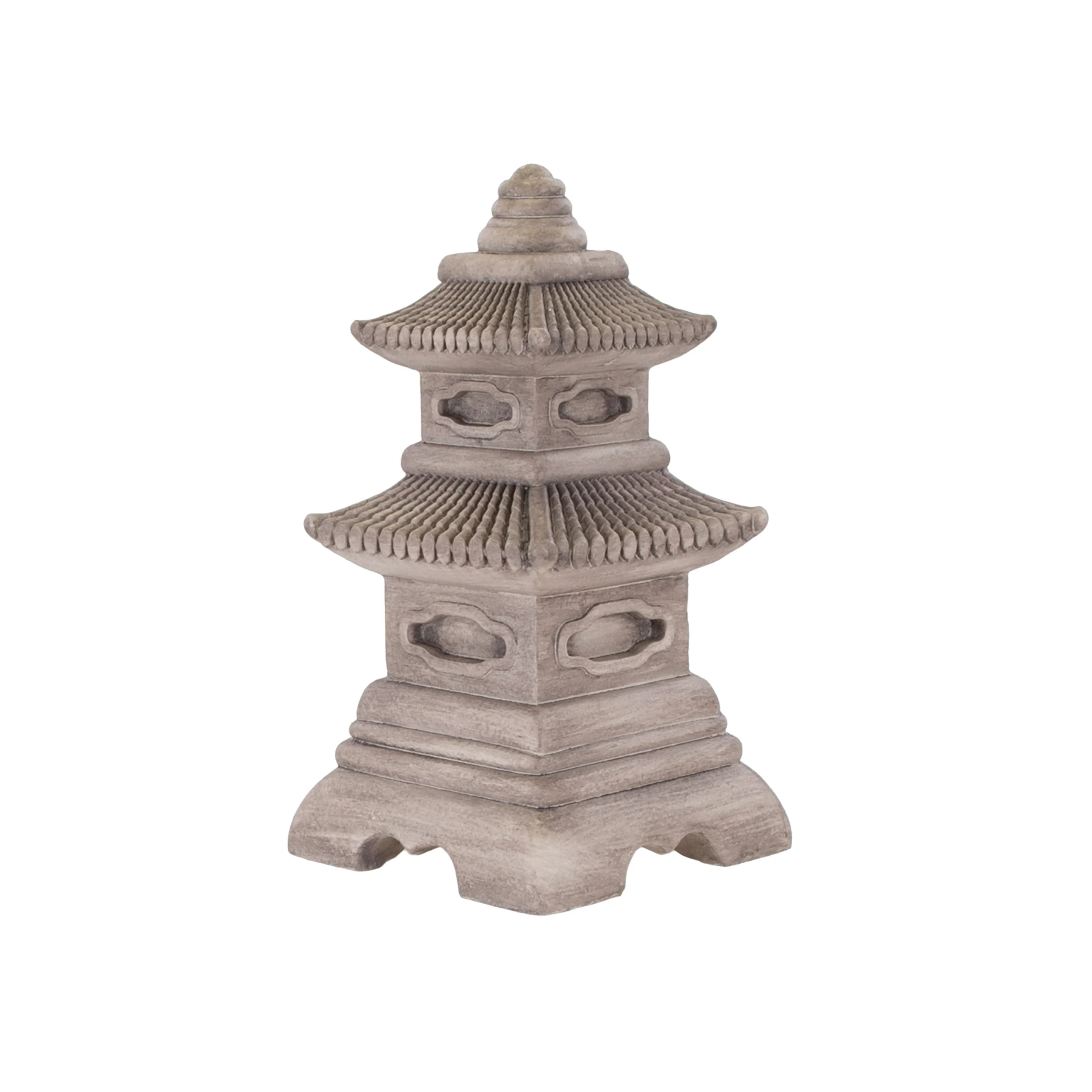 Terrastyle Off-white Temple Garden Ornament (H)44cm 5 Terrastyle Off-white Temple Garden Ornament (H)44cm - Image 3