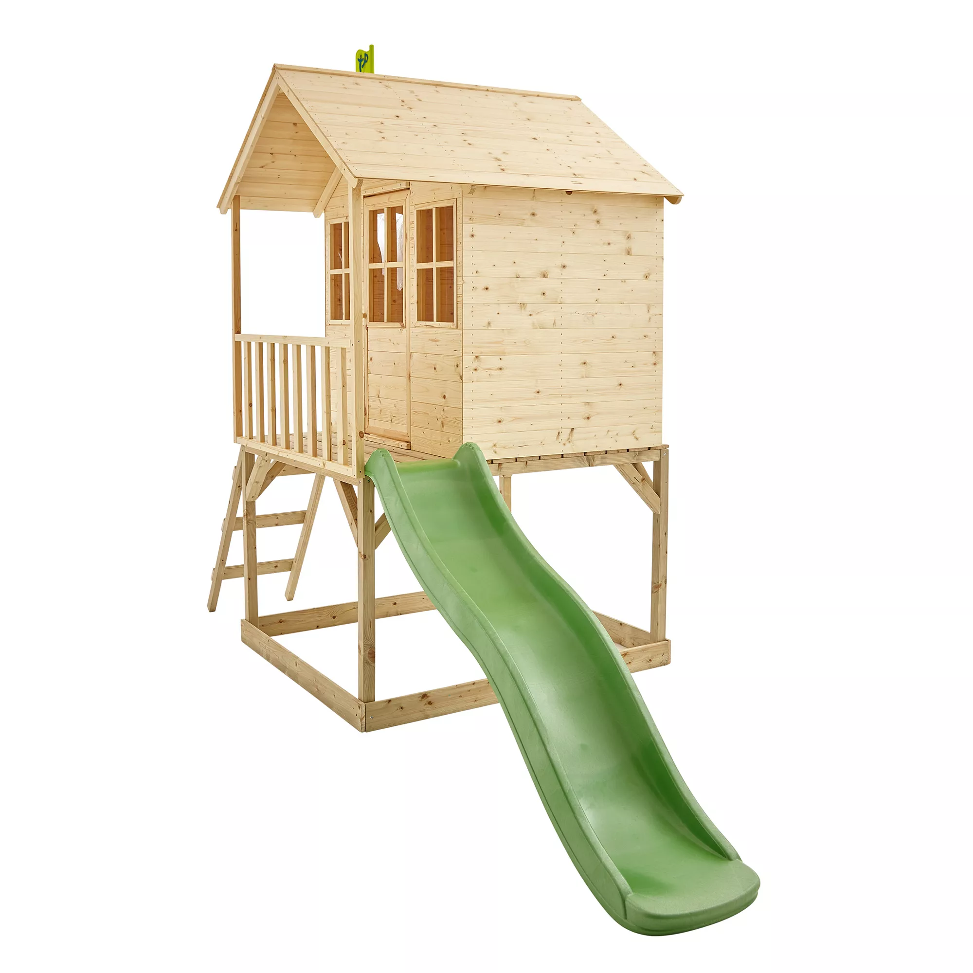 TP Toys 7.5x5 Hill Top Timber Tower Slide Playhouse Assembly Required 4 TP Toys 7.5x5 Hill Top Timber Tower Slide Playhouse Assembly Required - Image 2
