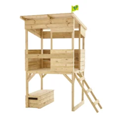 TP Toys 8x7 Tree Top Timber Tower Slide Playhouse Assembly Required -Gardens and Outdoor tp toys 8x7 tree top timber tower slide playhouse assembly required5021854803543 02c bq