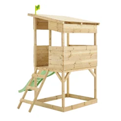 TP Toys 8x7 Tree Top Timber Tower Slide Playhouse Assembly Required -Gardens and Outdoor tp toys 8x7 tree top timber tower slide playhouse assembly required5021854803543 05c bq