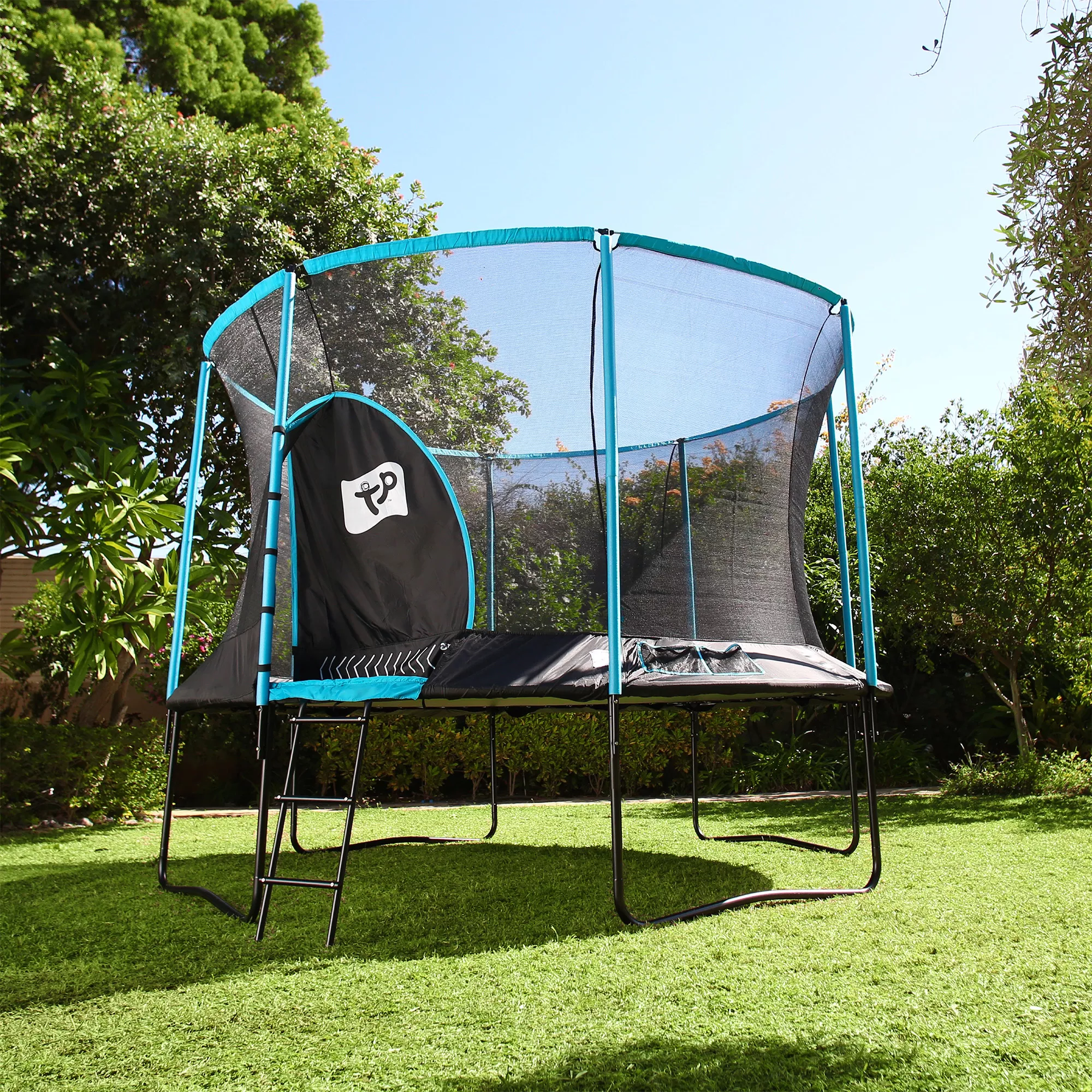 TP Toys Genius Black & Blue 12 Ft Trampoline 9 TP Toys Genius Black & Blue 12 Ft Trampoline - Image 7