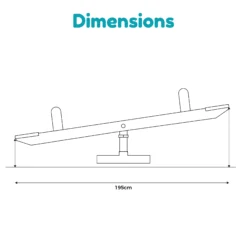 TP Toys Natural Garden Seesaw -Gardens and Outdoor tp toys natural garden seesaw5021854101403 01t bq