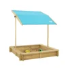 TP Toys Timber Rectangular Sand Pit With Canopy 1 TP Toys Timber Rectangular Sand Pit With Canopy -Gardens and Outdoor tp toys timber rectangular sand pit with canopy5021854102752 01c bq