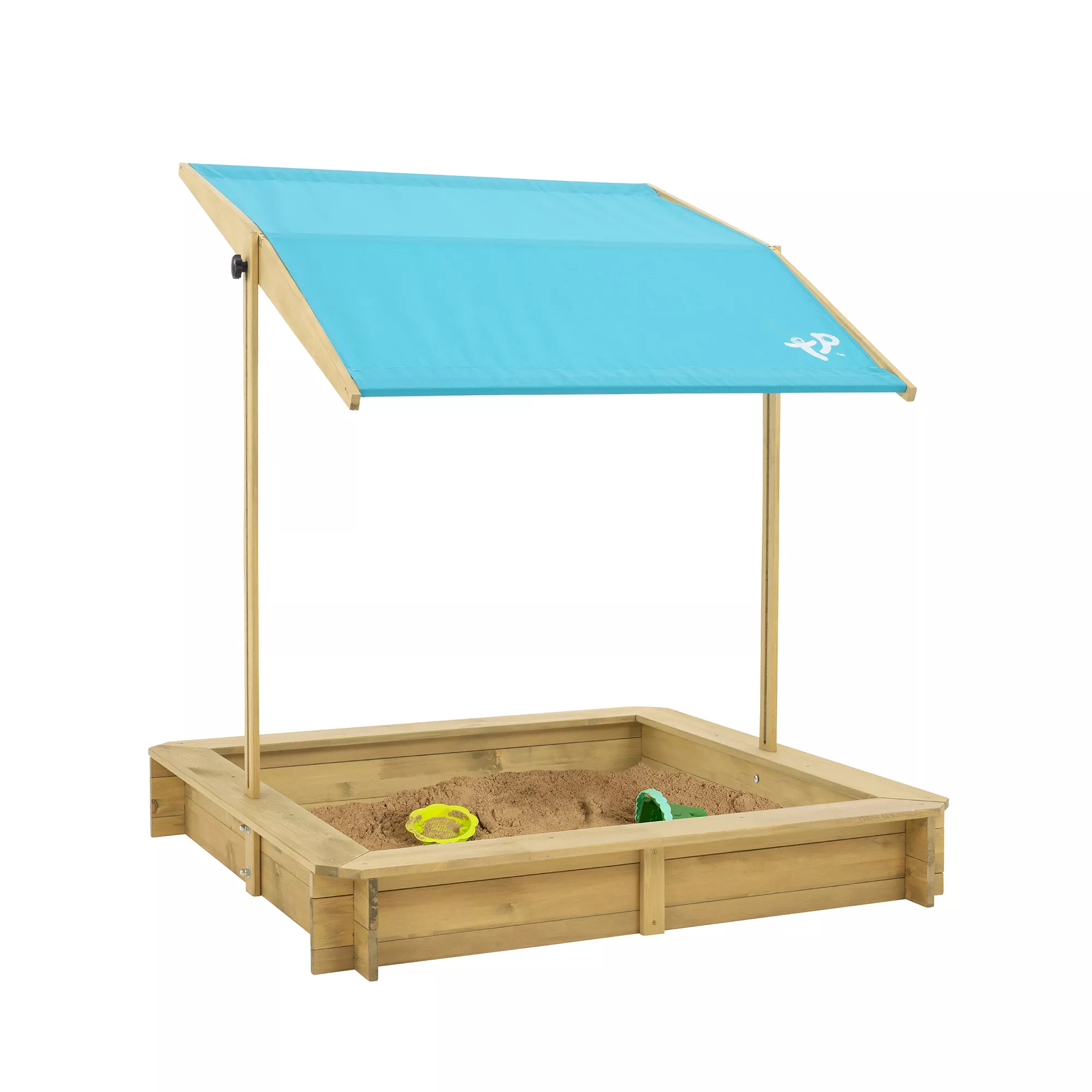 TP Toys Timber Rectangular Sand Pit With Canopy 3 TP Toys Timber Rectangular Sand Pit With Canopy