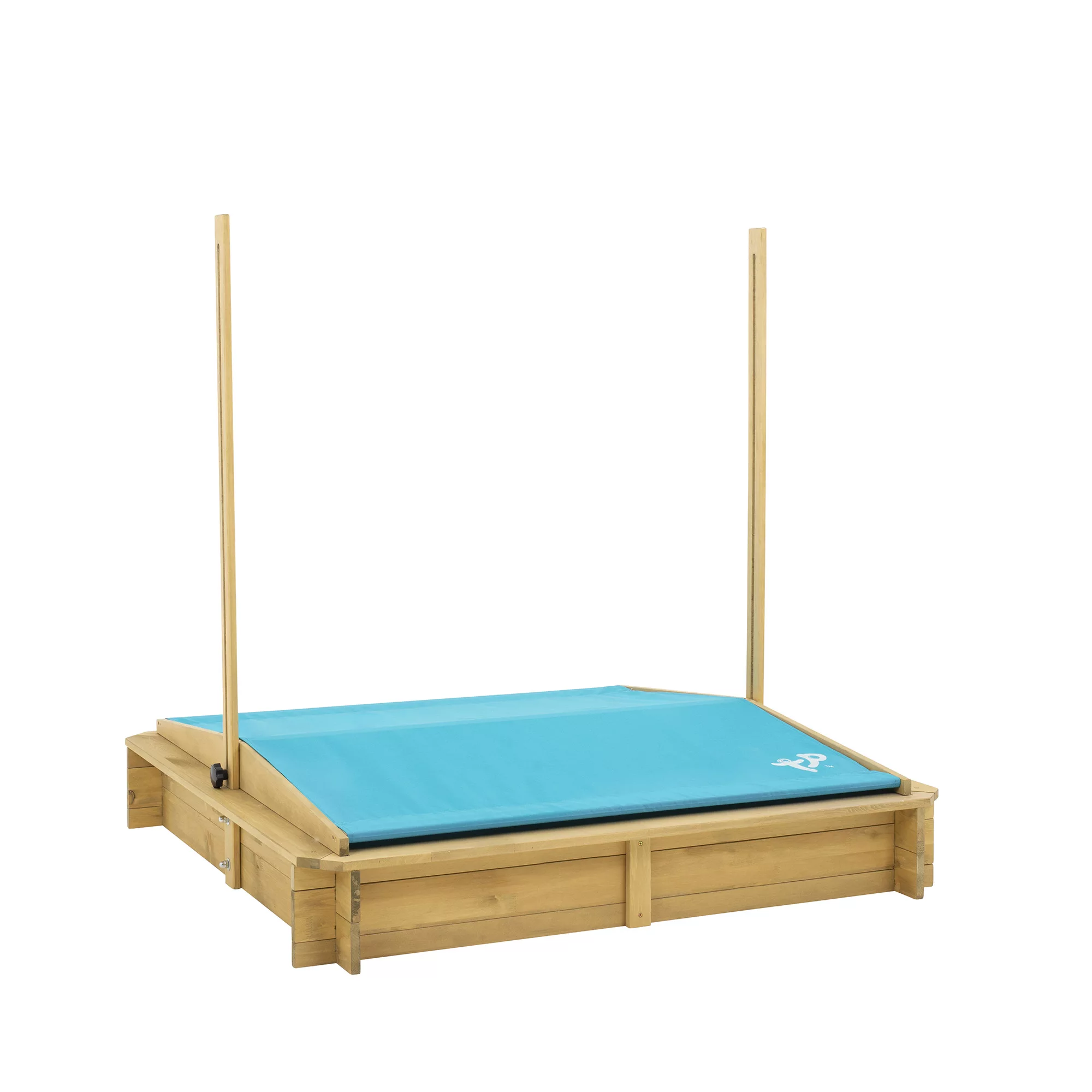 TP Toys Timber Rectangular Sand Pit With Canopy 5 TP Toys Timber Rectangular Sand Pit With Canopy - Image 3