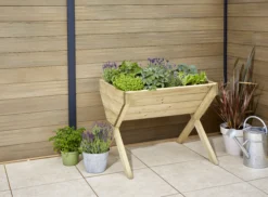 Verve 930mmx690mm Wood Rectangular Raised Bed Kit 0.64m² -Gardens and Outdoor verve 930mmx690mm wood rectangular raised bed kit 0 64m 5059340329628 03i