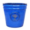Verve Barcău Blue Ceramic Round Plant Pot (Dia)40cm -Gardens and Outdoor verve barcau blue ceramic round plant pot dia 40cm5059340327778 02c