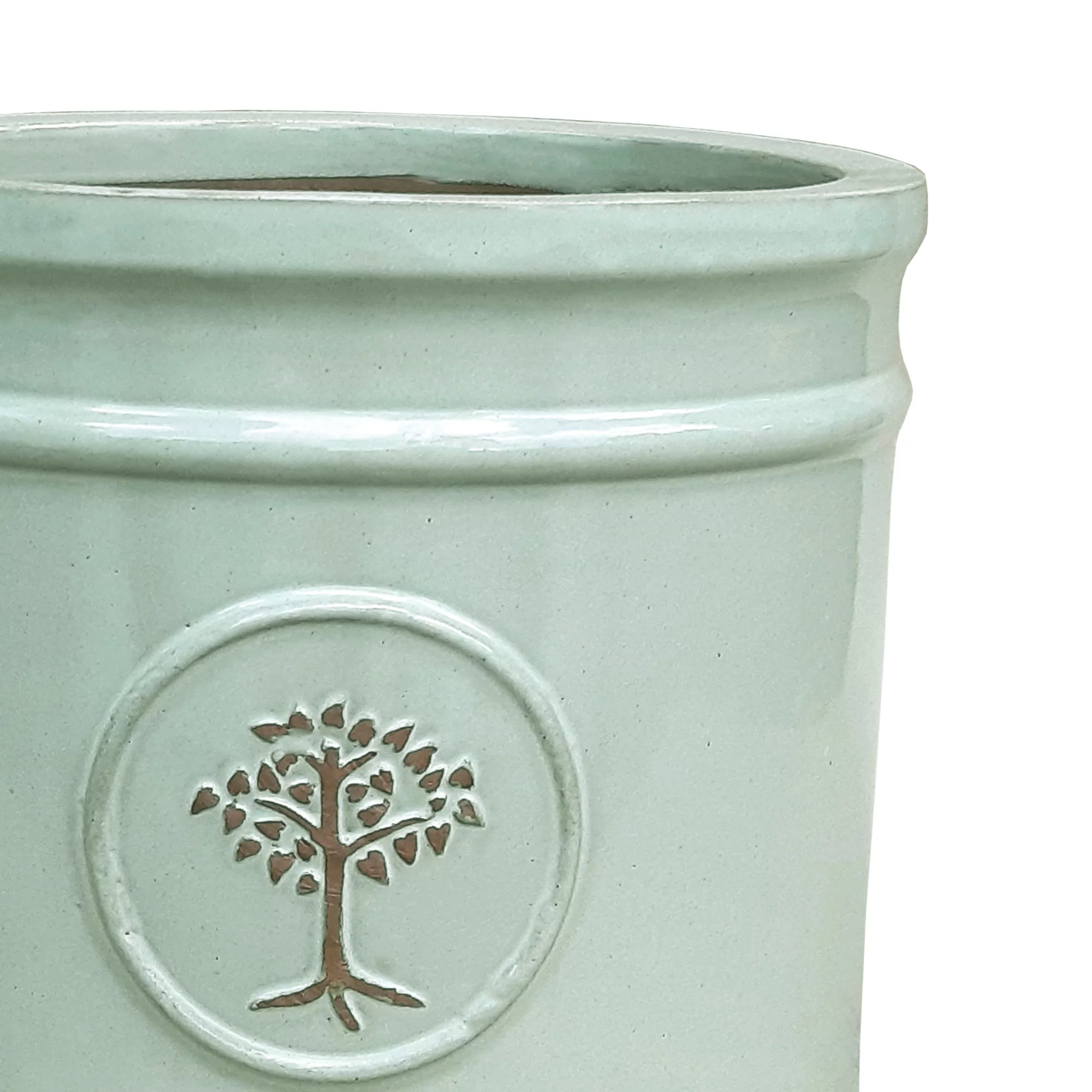 Verve Barcău Olive Ceramic Circular Plant Pot (Dia)20cm 4 Verve Barcău Olive Ceramic Circular Plant Pot (Dia)20cm - Image 2