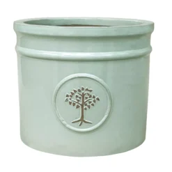 Verve Barcău Olive Ceramic Circular Plant Pot (Dia)30cm