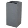 Verve Durdica Dark Grey Slate Effect Plastic Square Plant Pot (Dia)40cm 2 Verve Durdica Dark Grey Slate Effect Plastic Square Plant Pot (Dia)40cm -Gardens and Outdoor verve durdica dark grey slate effect plastic square plant pot dia 40cm3663602700258 01bq
