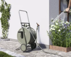Verve Freestanding Empty Hose Cart With Wheels -Gardens and Outdoor verve freestanding empty hose cart with wheels5059340250939 02i