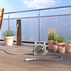 Verve Freestanding Manual Hose Reel Set (L)10m -Gardens and Outdoor verve freestanding manual hose reel set l 10m5059340250946 02i