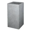 Verve Gray Square Planter (W) 31cm X (H) 80cm -Gardens and Outdoor verve gray square planter w 31cm x h 80cm5059340327464 01c