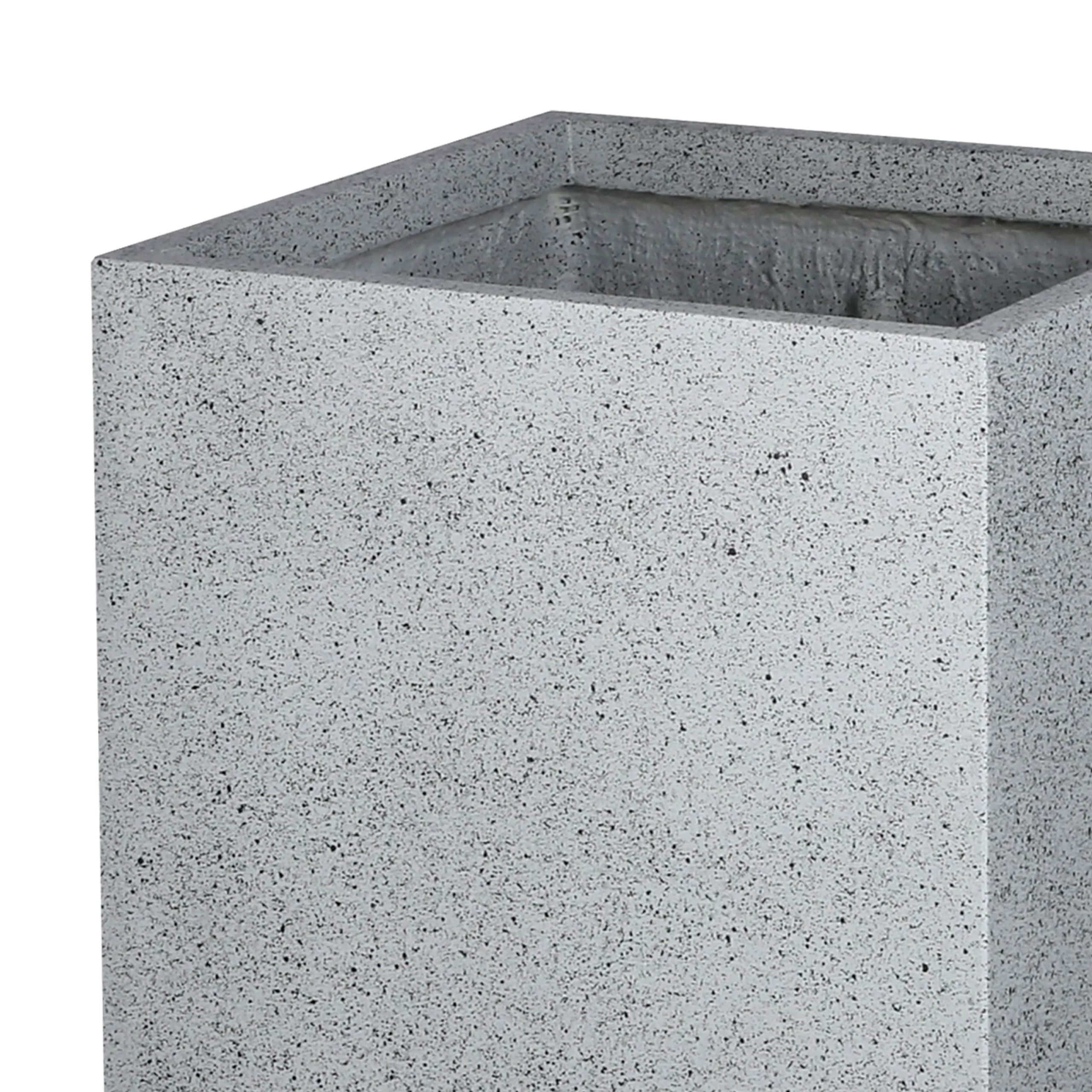Verve Gray Square Planter (W) 31cm X (H) 80cm 4 Verve Gray Square Planter (W) 31cm X (H) 80cm - Image 2