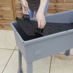 Verve Grey Rectangular Planter -Gardens and Outdoor verve grey rectangular planter5059340328911 08i