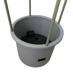 Verve Grey Round Planter -Gardens and Outdoor verve grey round planter5059340328898 36c