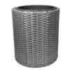 Verve Iraklia Grey Polyethylene (PE) Round Plant Pot (Dia)35cm