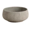 Verve Kulun Beige Knitted Effect Fibreclay Circular Plant Pot (Dia)37cm -Gardens and Outdoor verve kulun beige knitted effect fibreclay circular plant pot dia 37cm5059340328409 02c