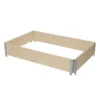 Verve Large Pine & Steel Rectangular Raised Bed Kit 0.96m² -Gardens and Outdoor verve large pine steel rectangular raised bed kit 0 96m 3663602760207 01bq