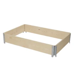 Verve Large Pine & Steel Rectangular Raised Bed Kit 0.96m²