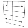Verve Matt Black Metal Wall Rack