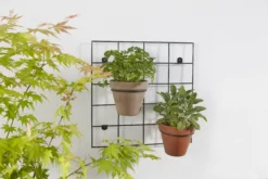 Verve Matt Black Metal Wall Rack -Gardens and Outdoor verve matt black metal wall rack5059340327891 02i