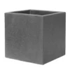 Verve Nore Dark Grey Square Planter (H) 48cm X (W) 48cm 1 Verve Nore Dark Grey Square Planter (H) 48cm X (W) 48cm -Gardens and Outdoor verve nore dark grey square planter h 48cm x w 48cm5059340328270 01c