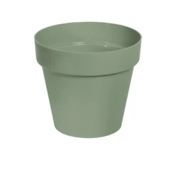 Verve Nurgul Deep Lichen Green Polypropylene (PP) Circular Plant Pot (Dia)30cm