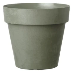 Verve Nurgul Deep Lichen Green Polypropylene (PP) Round Plant Pot (Dia)79cm
