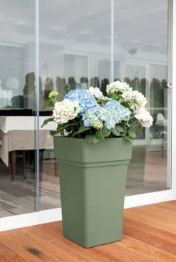 Verve Nurgul Deep Lichen Green Square Planter -Gardens and Outdoor verve nurgul deep lichen green square planter5059340328775 02i