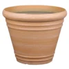 Verve Piave Terracotta Polypropylene (PP) Round Plant Pot (Dia)45cm -Gardens and Outdoor verve piave terracotta polypropylene pp round plant pot dia 45cm5059340327822 02c