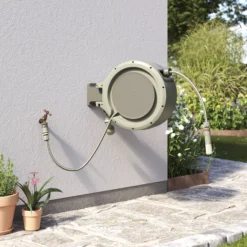 Verve Wall-mounted Auto Hose Reel Set (L)25m -Gardens and Outdoor verve wall mounted auto hose reel set l 25m5059340250960 01i