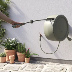 Verve Wall-mounted Auto Hose Reel Set (L)35m -Gardens and Outdoor verve wall mounted auto hose reel set l 35m5059340250977 03i