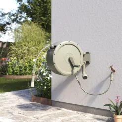 Verve Wall-mounted Manual Hose Reel Set (L)25m -Gardens and Outdoor verve wall mounted manual hose reel set l 25m5059340250991 04i