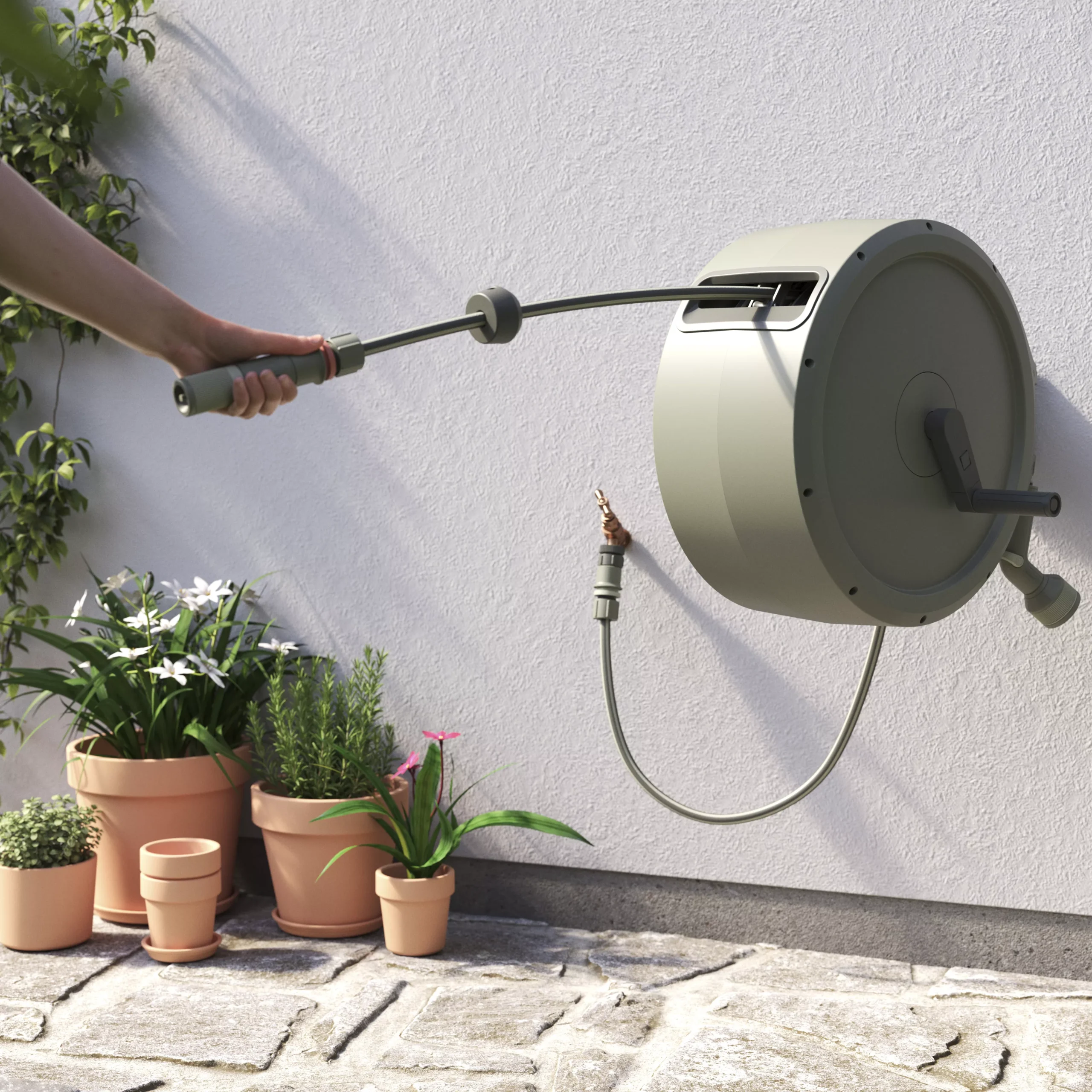 Verve Wall-mounted Manual Hose Reel Set (L)40m 7 Verve Wall-mounted Manual Hose Reel Set (L)40m - Image 5