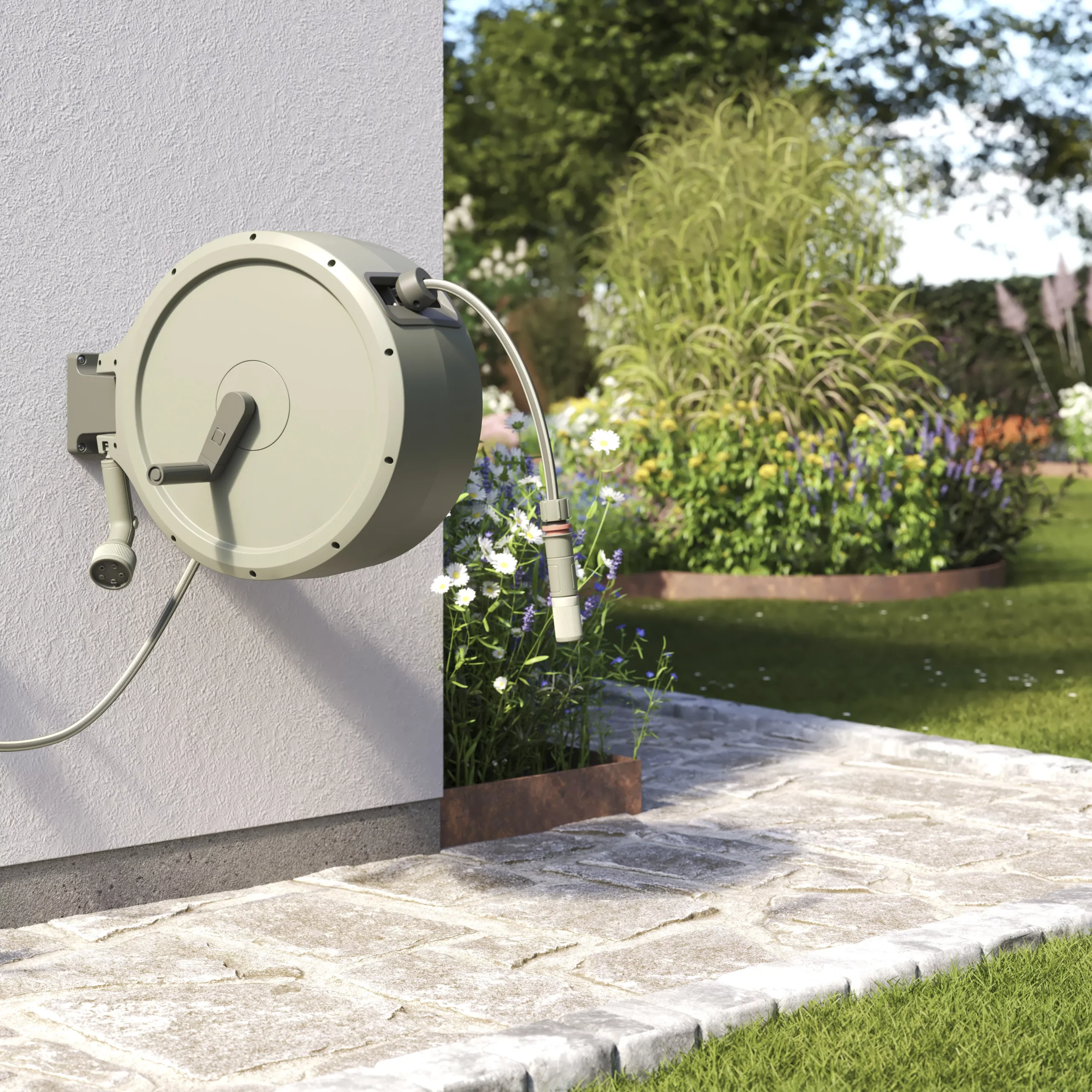 Verve Wall-mounted Manual Hose Reel Set (L)40m 9 Verve Wall-mounted Manual Hose Reel Set (L)40m - Image 7