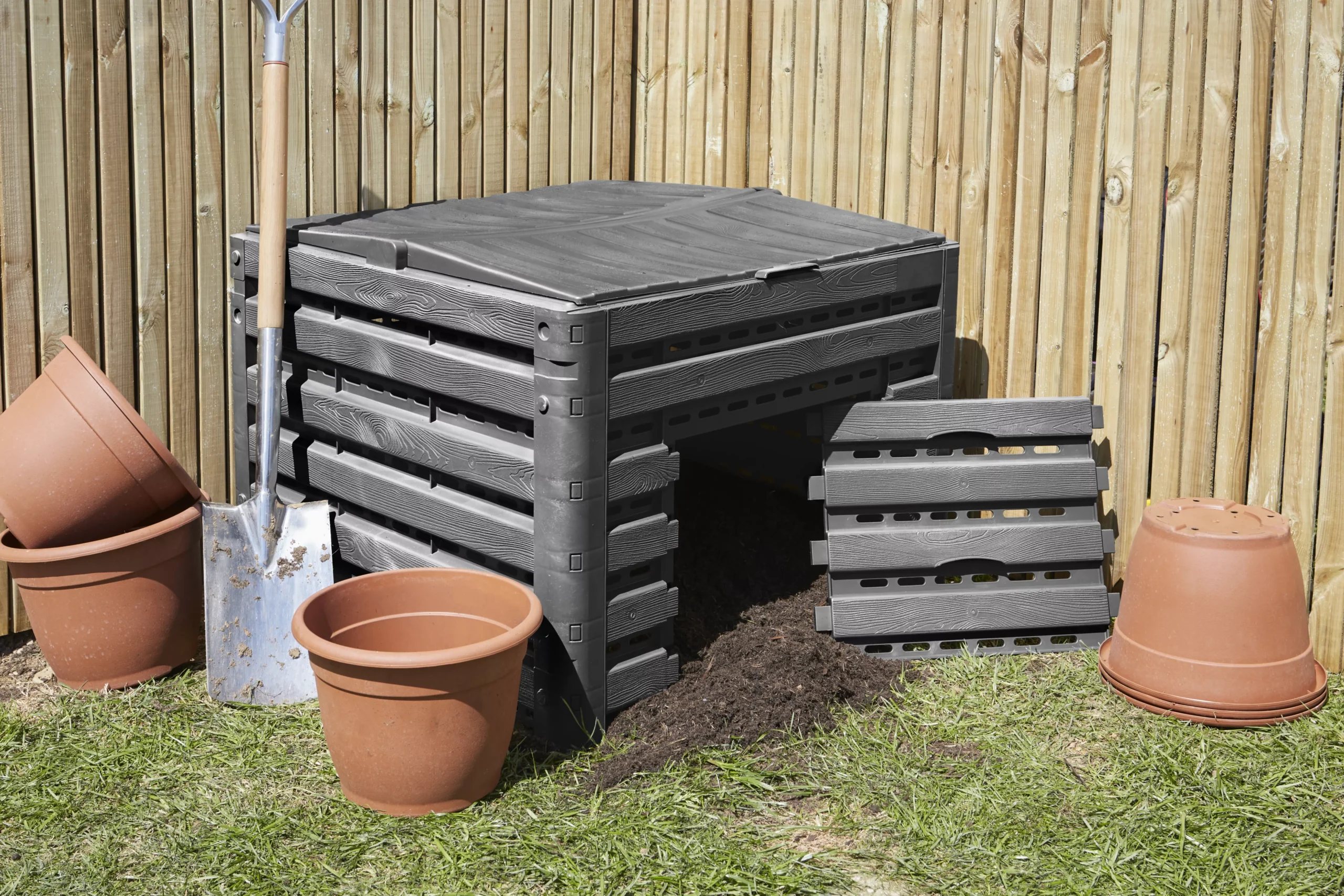 Verve Wood Effect Composter 400L 9 Verve Wood Effect Composter 400L - Image 7