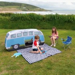 Volkswagen Blue Camper Van Pop Up Tent 25 Volkswagen Blue Camper Van Pop Up Tent -Gardens and Outdoor volkswagen blue camper van pop up tent5031470224875 12i bq