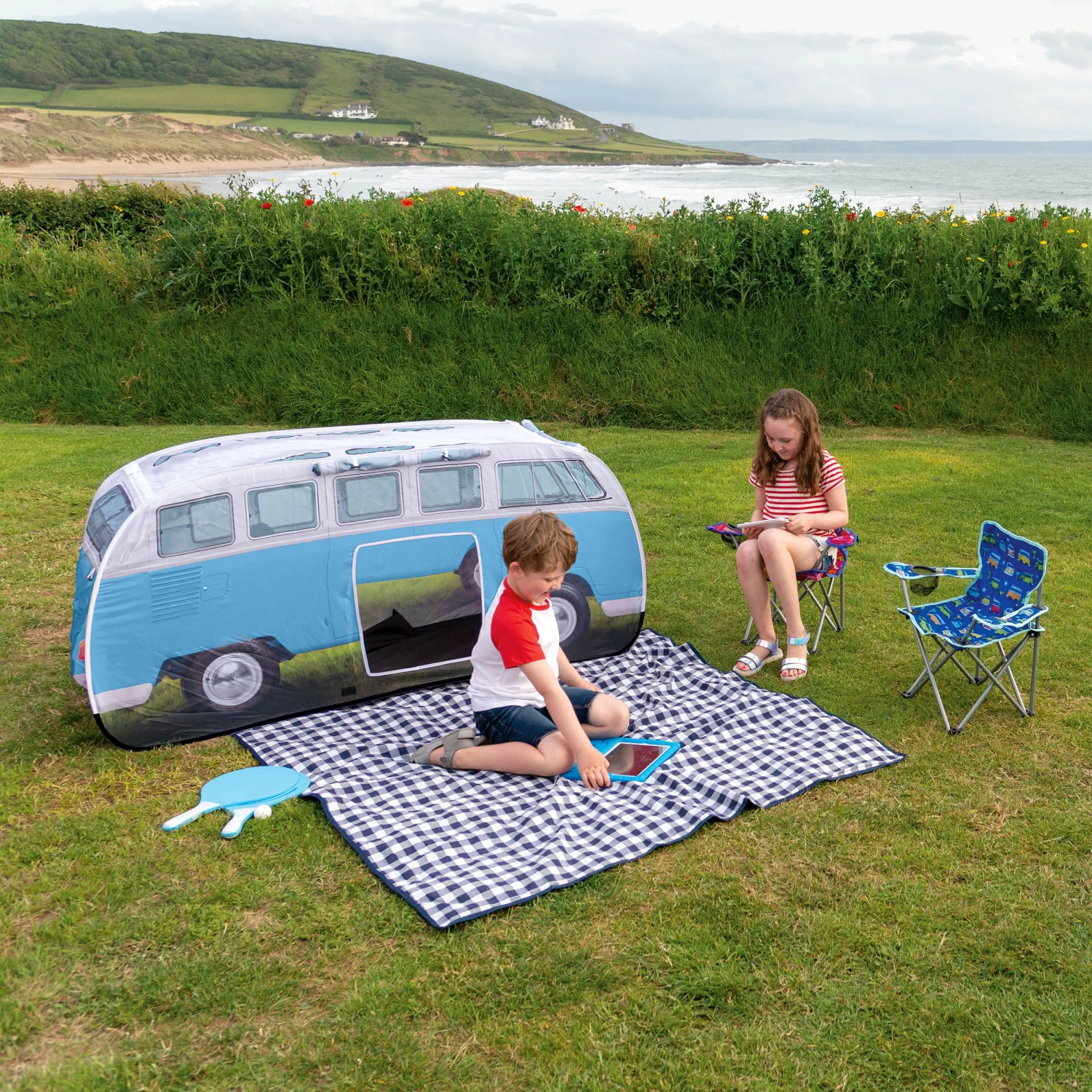 Volkswagen Blue Camper Van Pop Up Tent 14 Volkswagen Blue Camper Van Pop Up Tent - Image 12