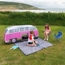Volkswagen Pink Camper Van Pop Up Tent 23 Volkswagen Pink Camper Van Pop Up Tent -Gardens and Outdoor volkswagen pink camper van pop up tent5031470224899 12i bq