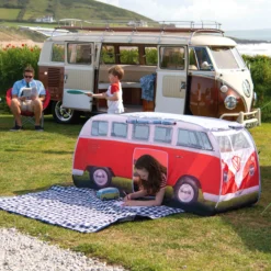 Volkswagen Red Camper Van Pop Up Tent -Gardens and Outdoor volkswagen red camper van pop up tent5031470224868 08i bq