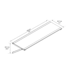 Yukon White Internal Shelf Kit (W)1040mm (D)347mm -Gardens and Outdoor yukon white internal shelf kit w 1040mm d 347mm7290108138344 01t BQ